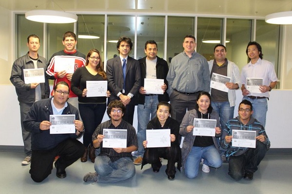 Students with Solidworks certificates