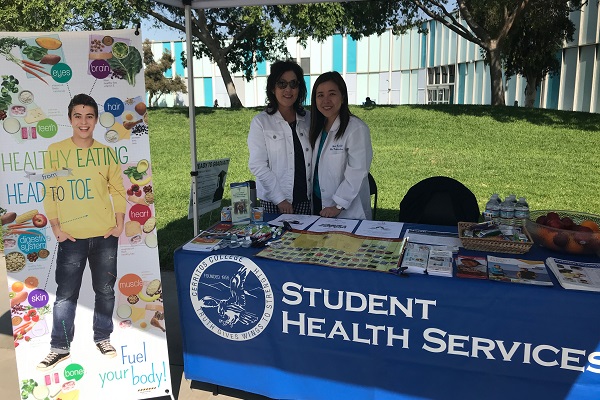 Student Health Center booth