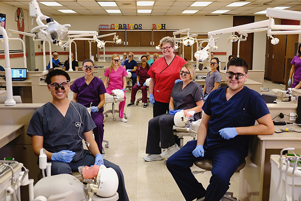 Dental Hygiene faculty and students