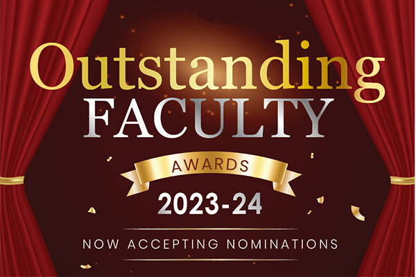 Outstanding Faculty Awards now accepting nominations