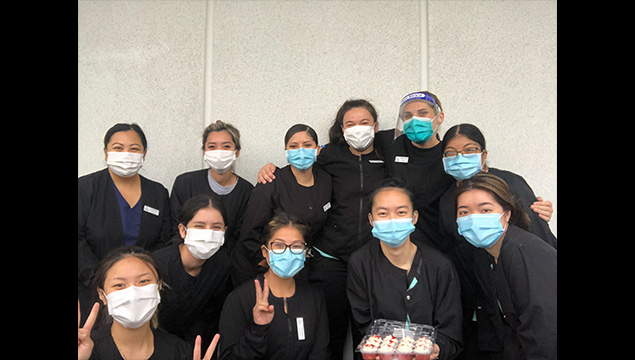 Group of dental students