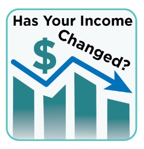 Has your income changed? Graph going down