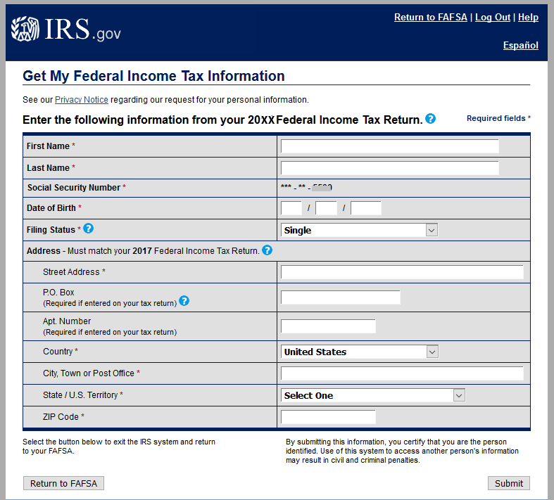 IRS Data 