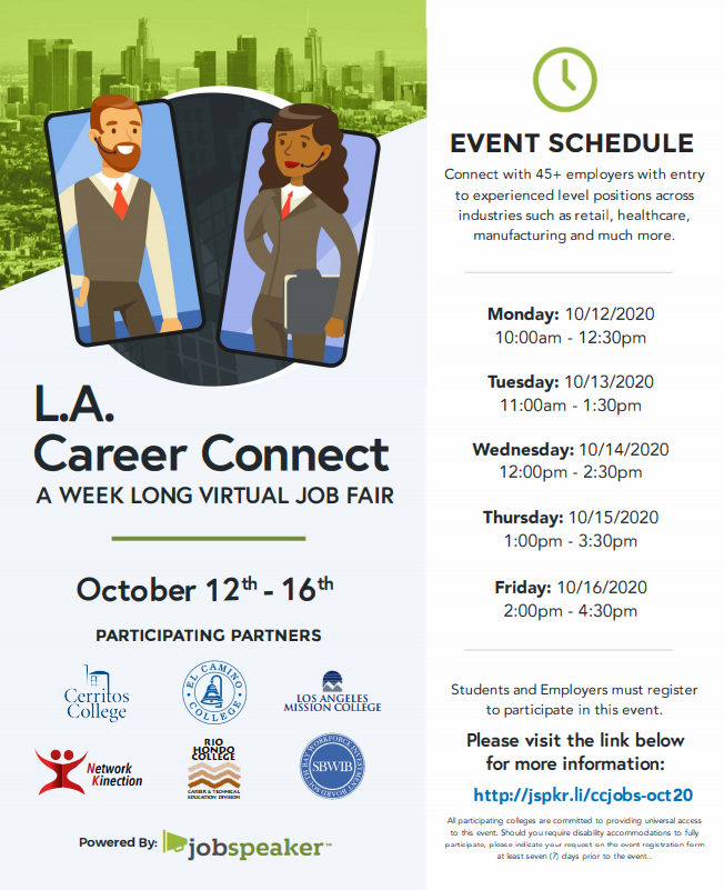 Virtual Job Fair, October 12-16