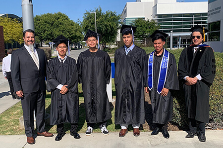 Lynwood students and instructors