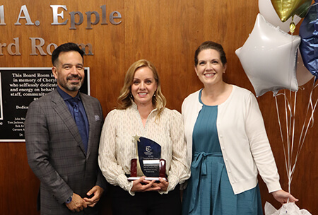Dr. Jose Fierro, Laura, and Dr. Elizabeth Miller
