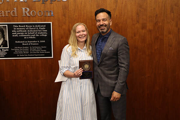 Wendy Thomas and Dr. Jose Fierro