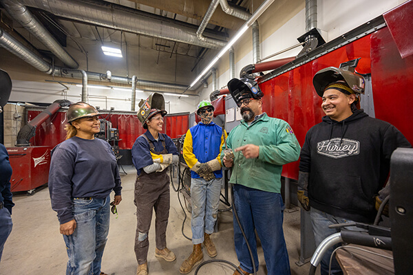 Field Ironworking students