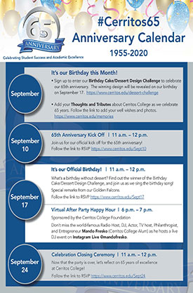 65 year anniversary calendar