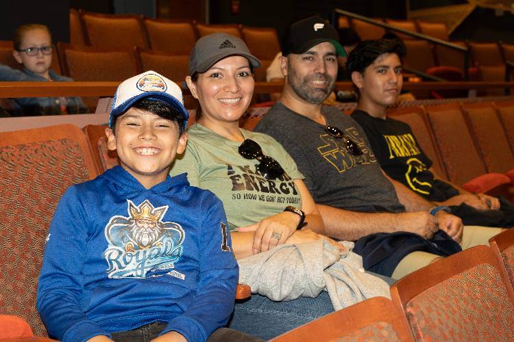 Family Inside Theater