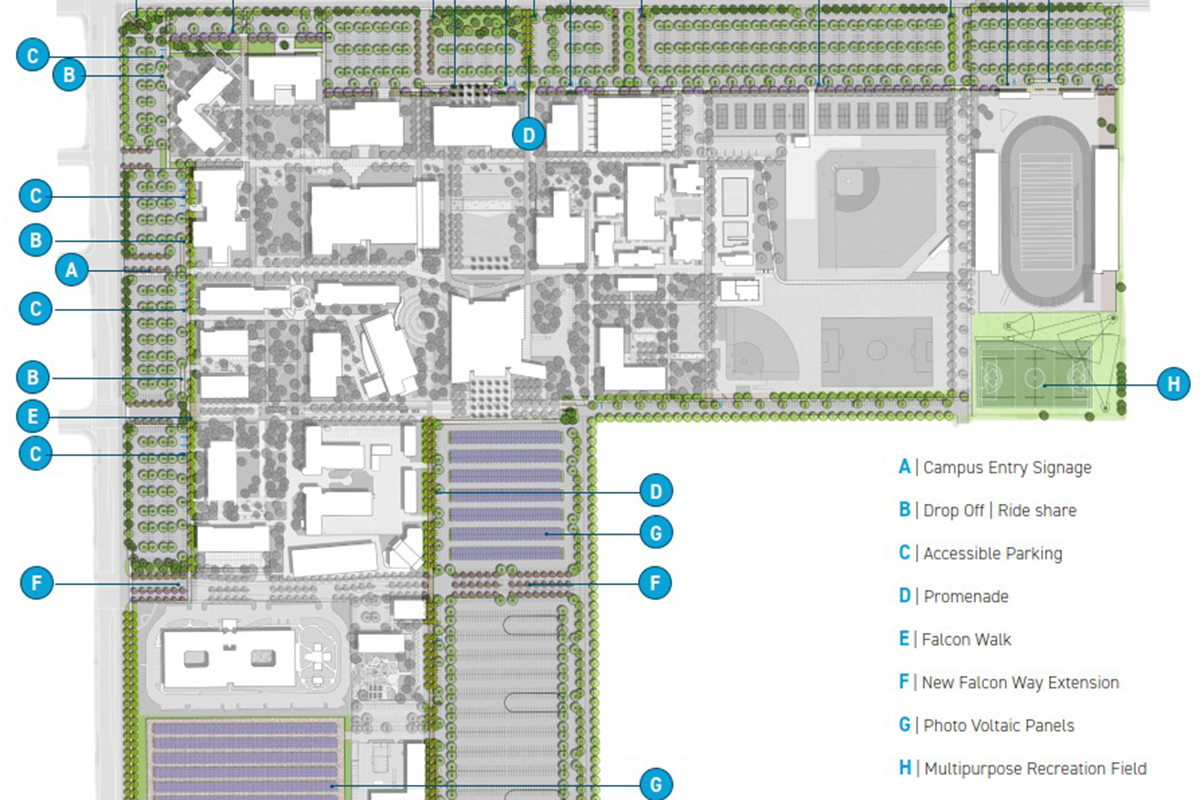Map of accessibility improvement points