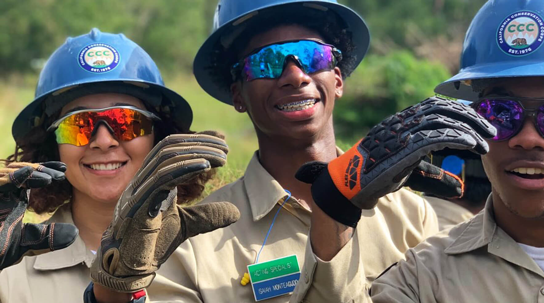 students in California Conservation Corps