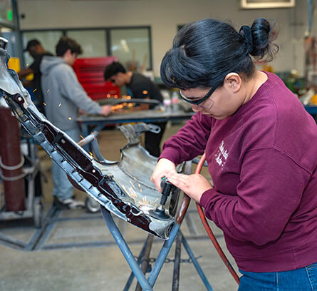 Automotive Collision student