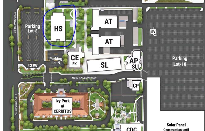 Map of the Health Science building