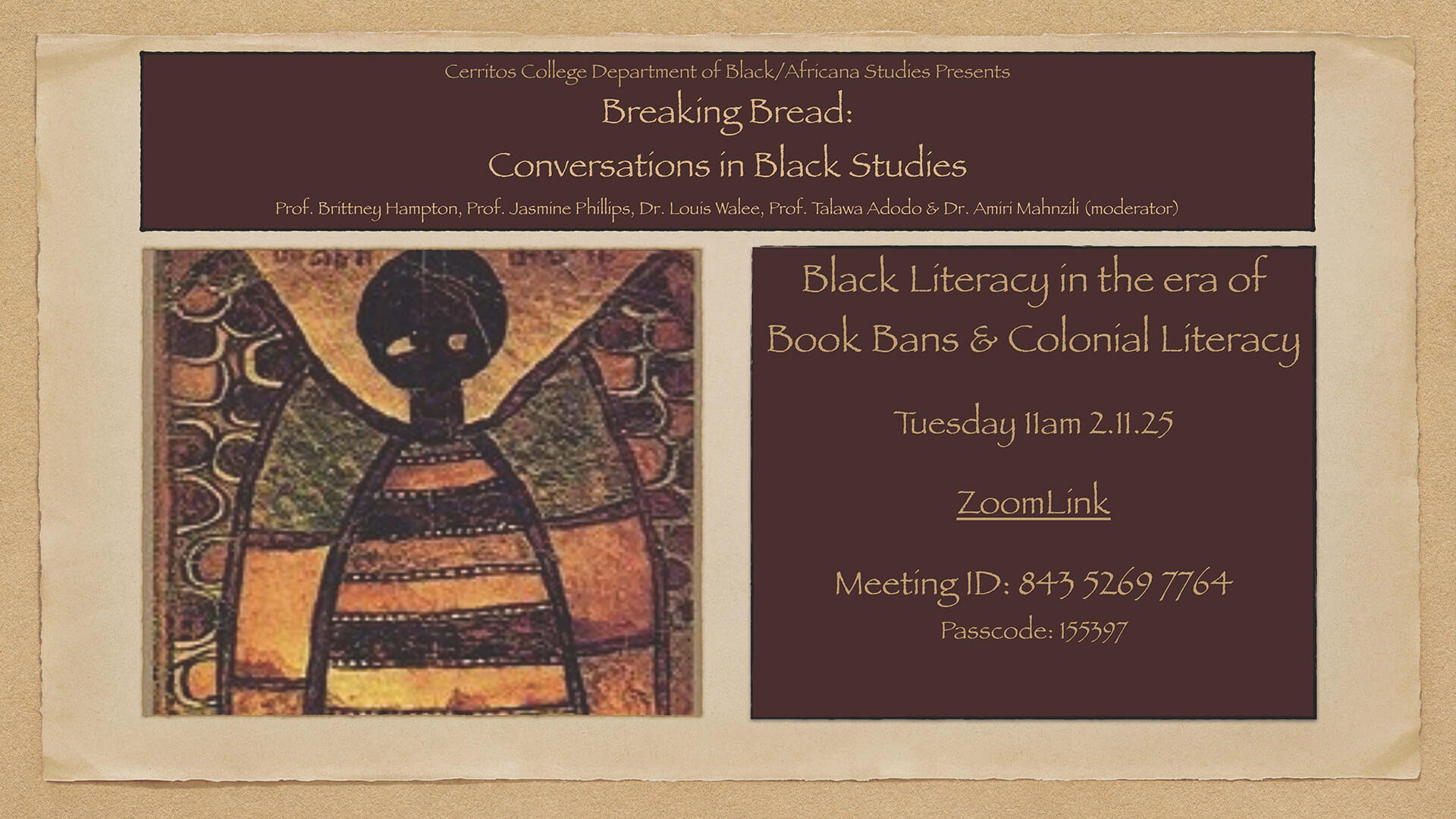 Breaking Bread: Conversations in Black Studies