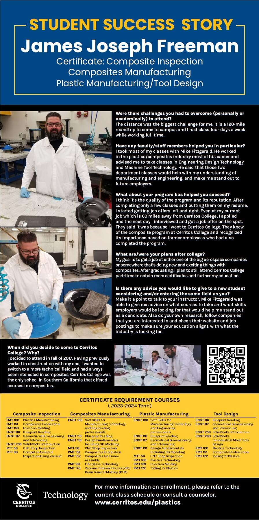 James Freeman Student Success Story 