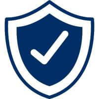 blue insurance shield icon