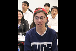 International students in a classroom