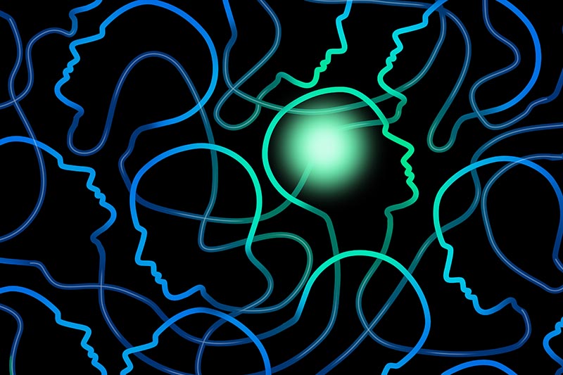 Lines eminating from a central source