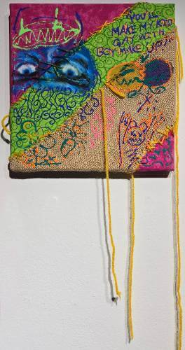 You'll make my kid gay with boy makeup!