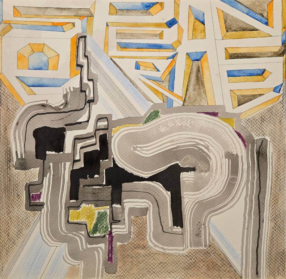 Colorful geometric shapes with text saying esperance.