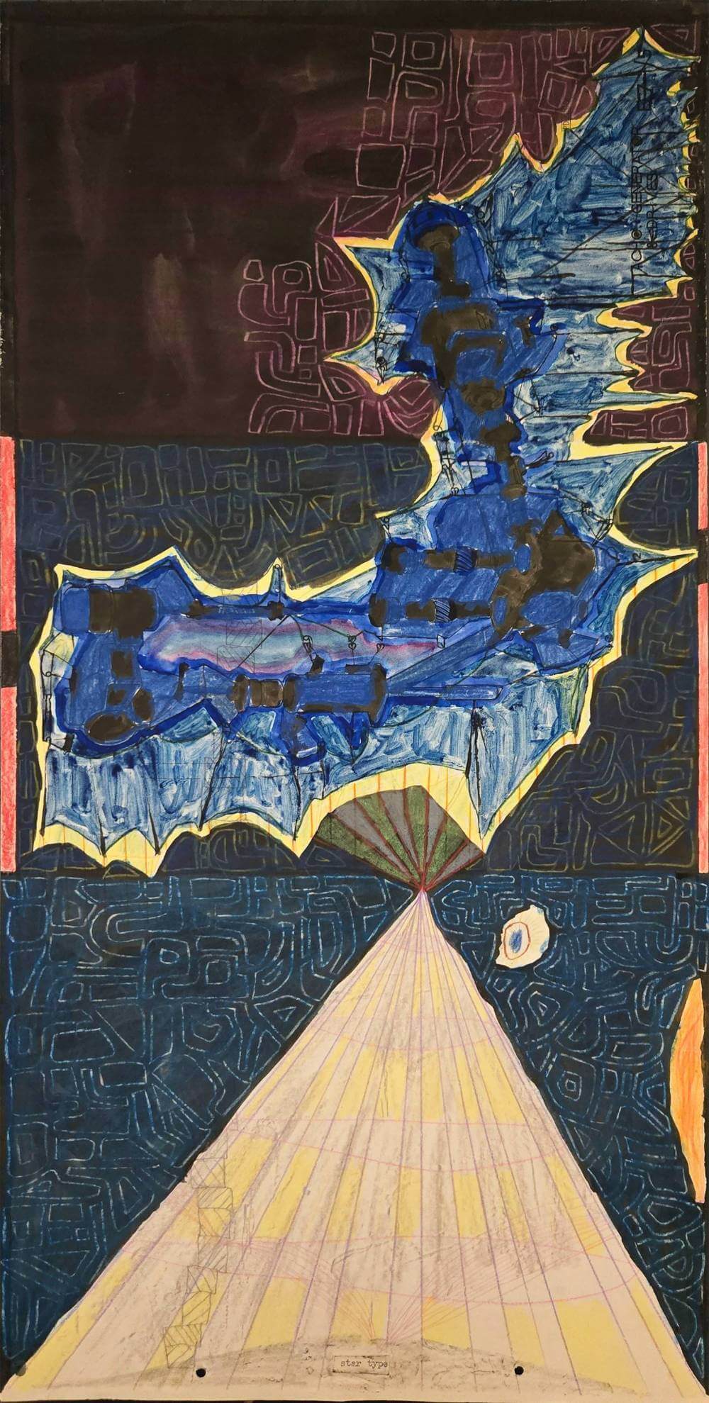 Colorful and abstract geometric shapes with text saying star type.