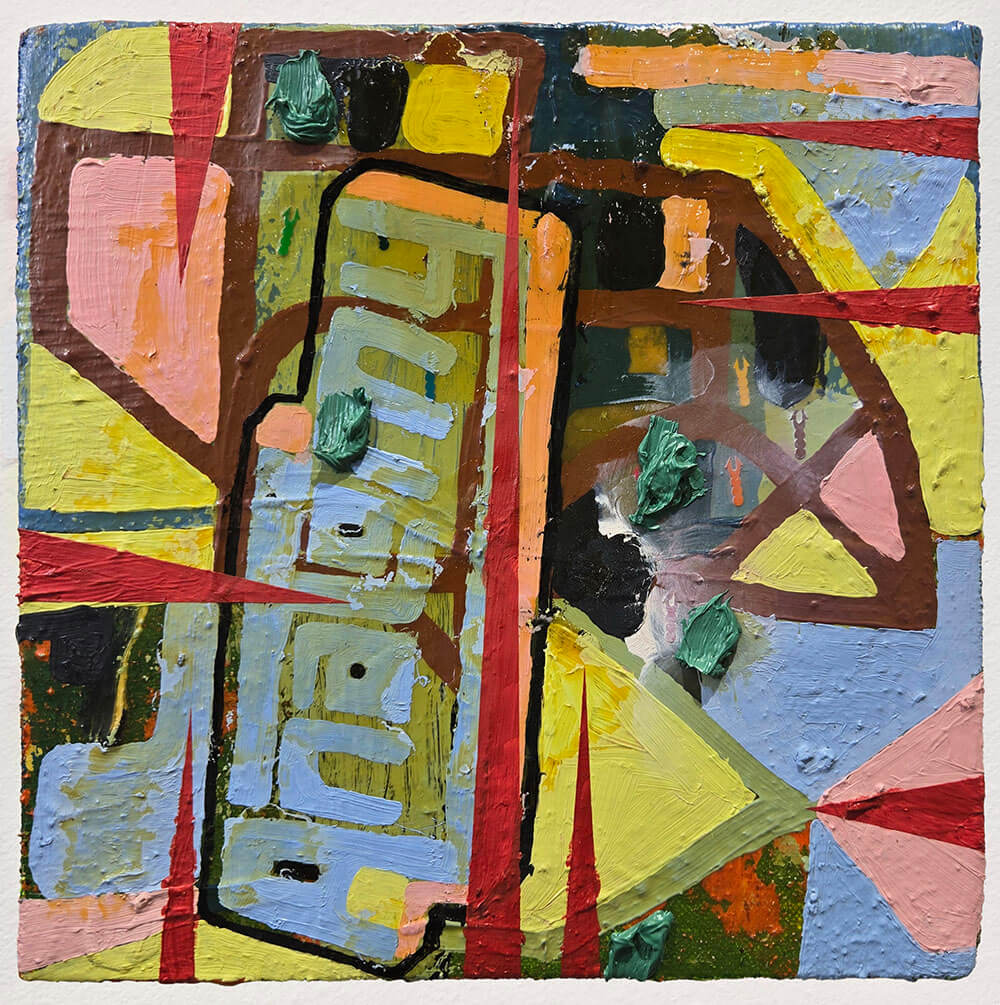 Colorful geometric shapes with text saying anatomy.