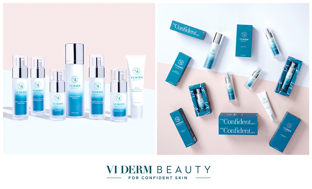 A group of beauty products laid out on the ground