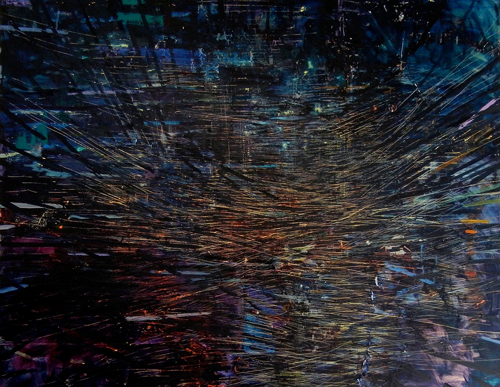 An abstract painting. An abstract painting.