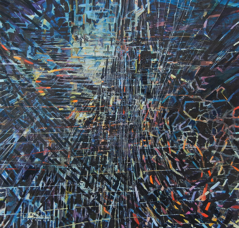 An abstract painting. An abstract painting.