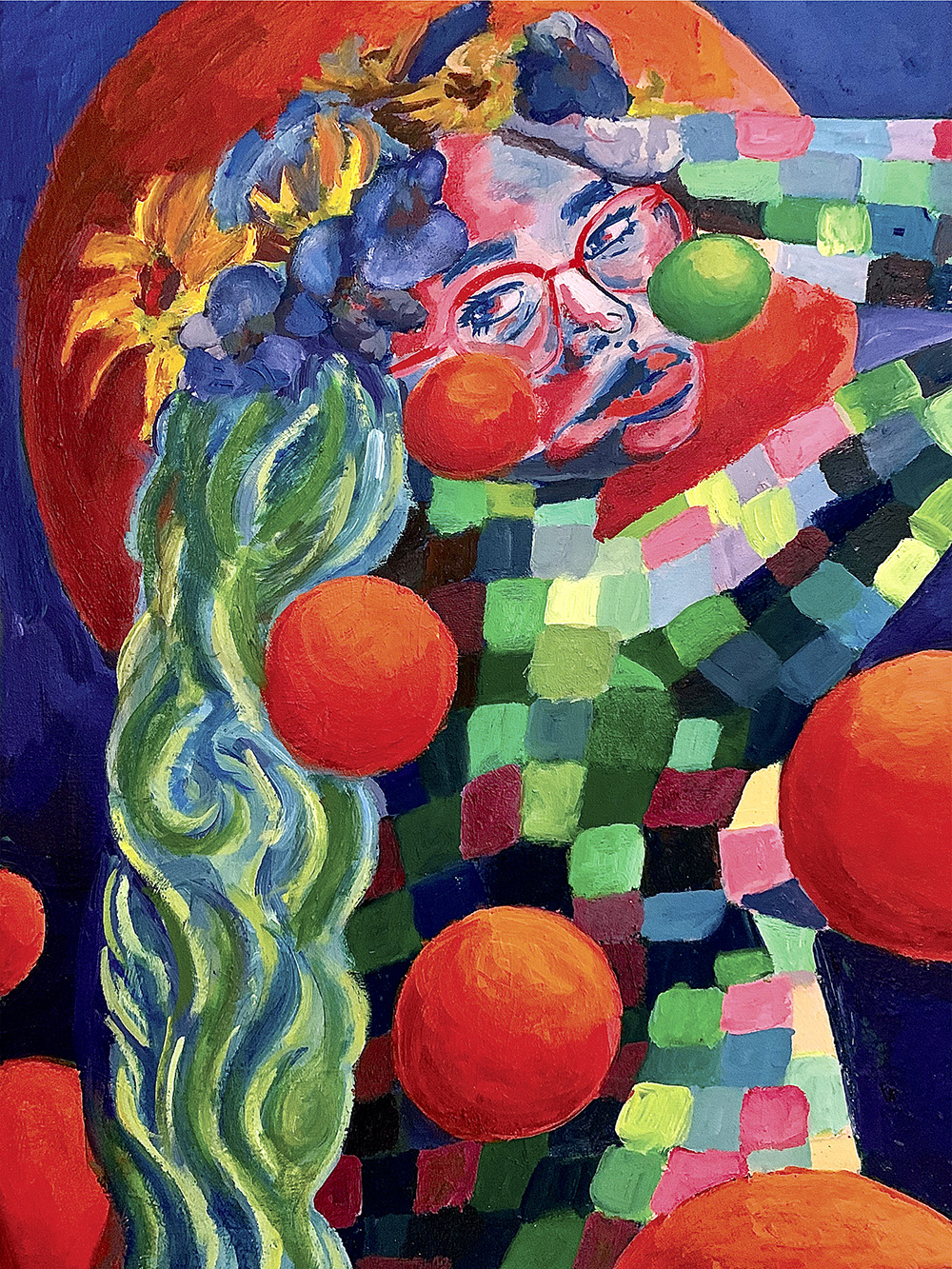 Semi-Abstract Painted Portrait