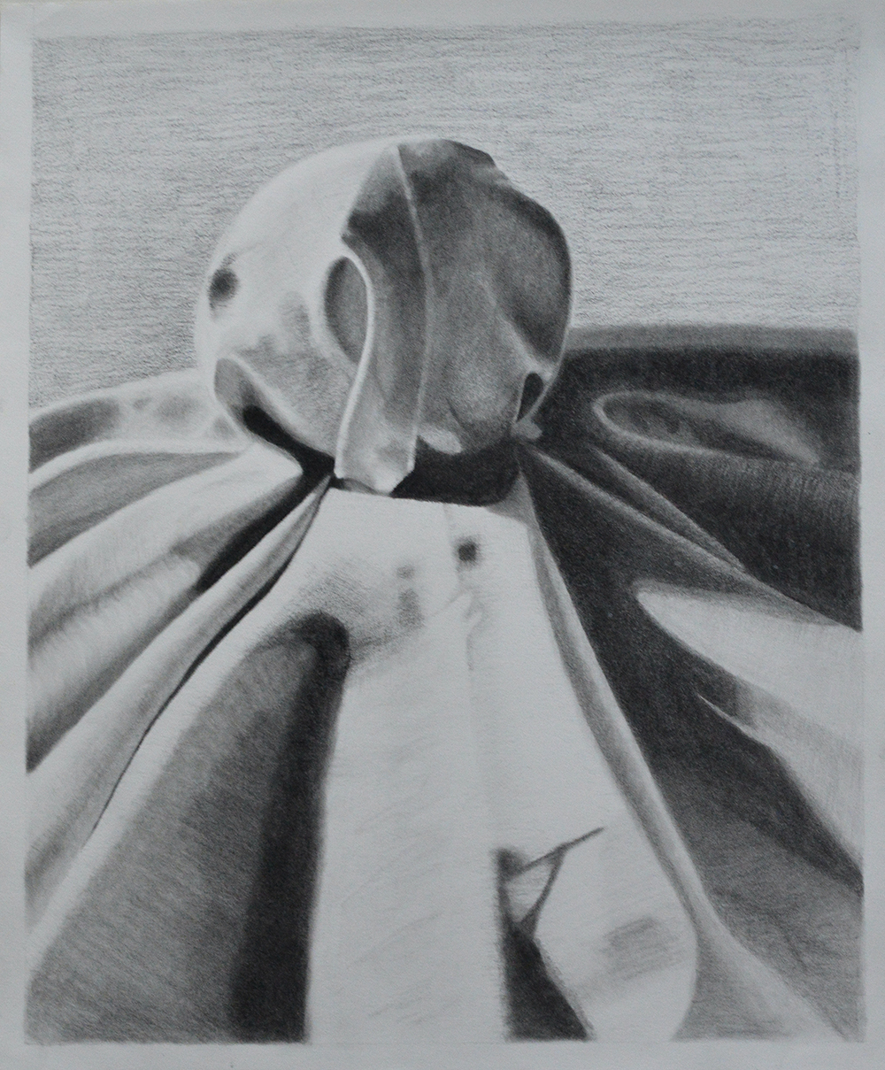 Drawing of a Bundled Textile Drawing of a Bundled Textile