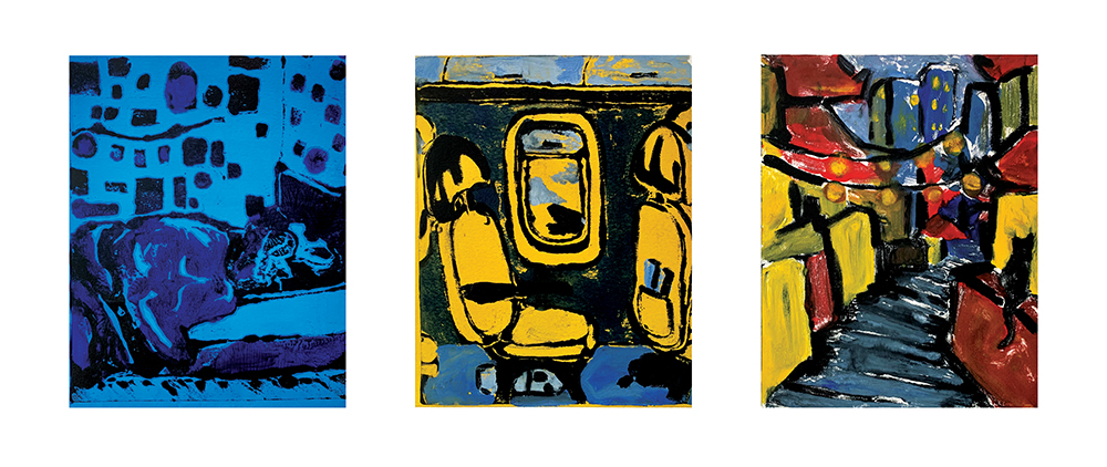 Three Abstract City Prints Three Abstract City Prints