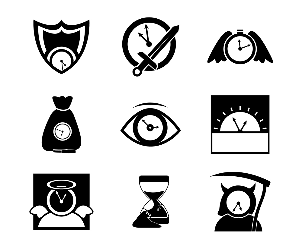 Nine Clock Icons