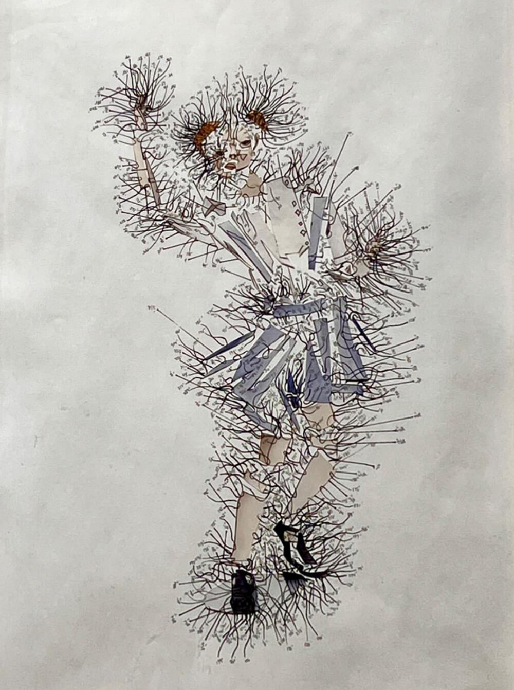 Exploded Diagram of a Person with Measurements