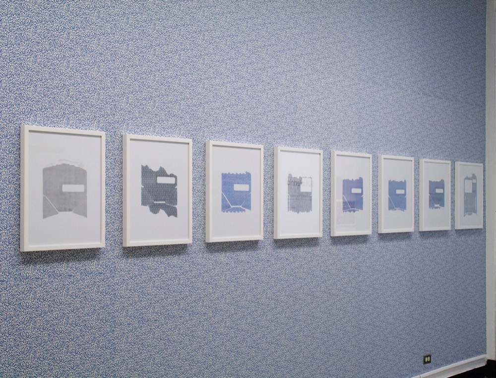 Installation shot of artworks