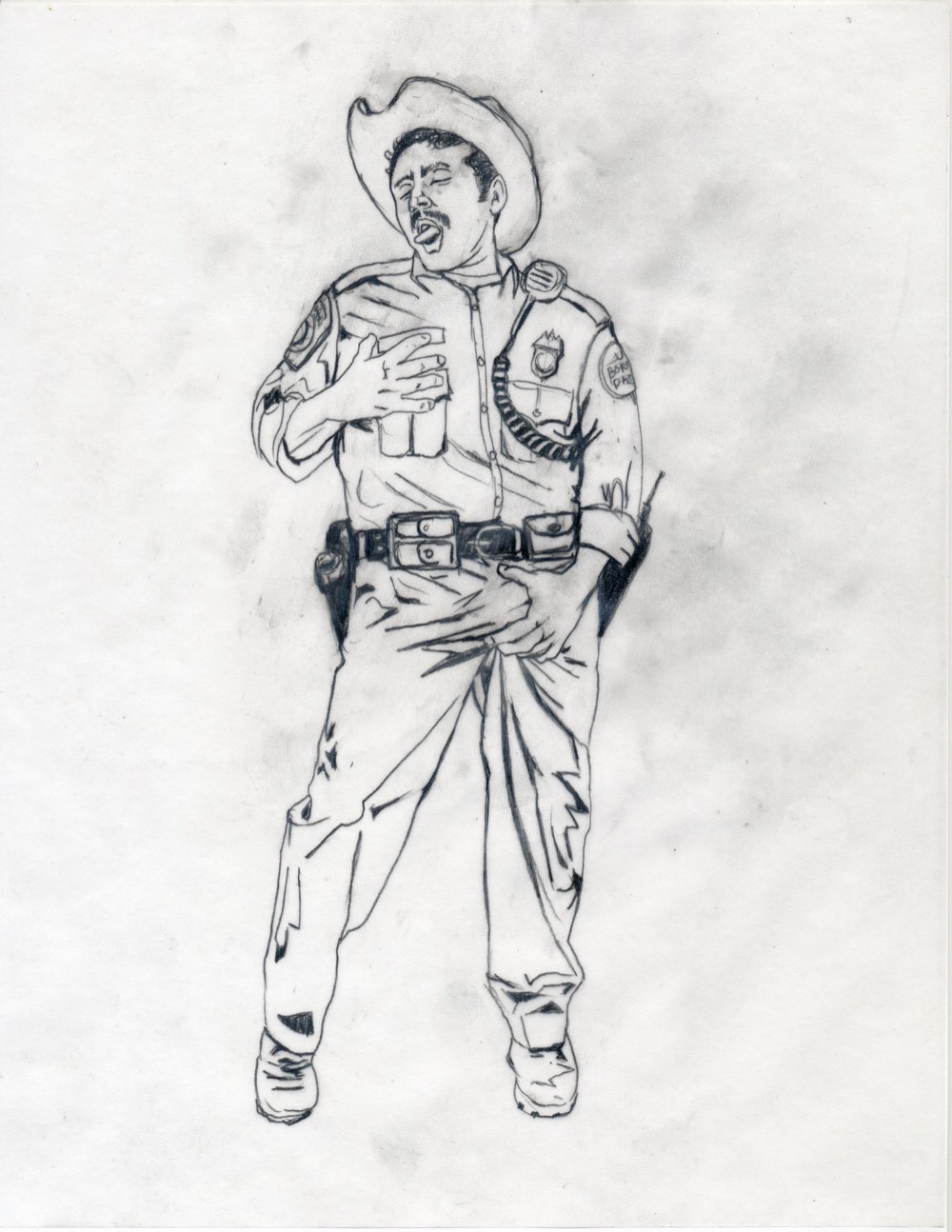 Alex Donis SUR 2013 Sheriff making a funny face.