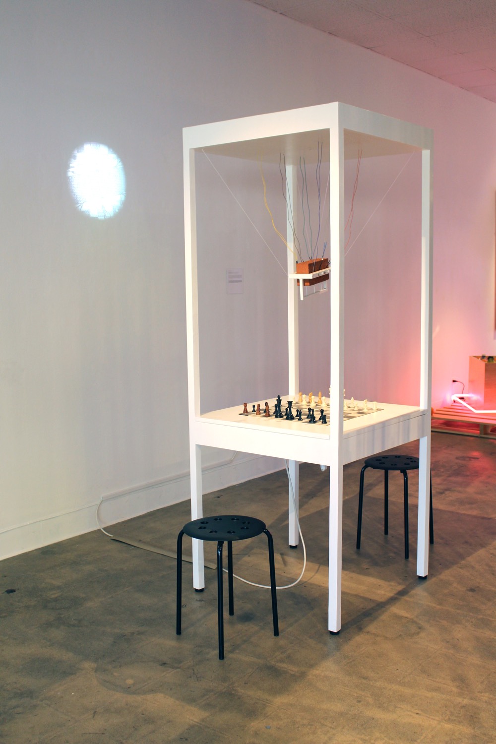 Installation of Daniel Lara's Fuerza Intellectual