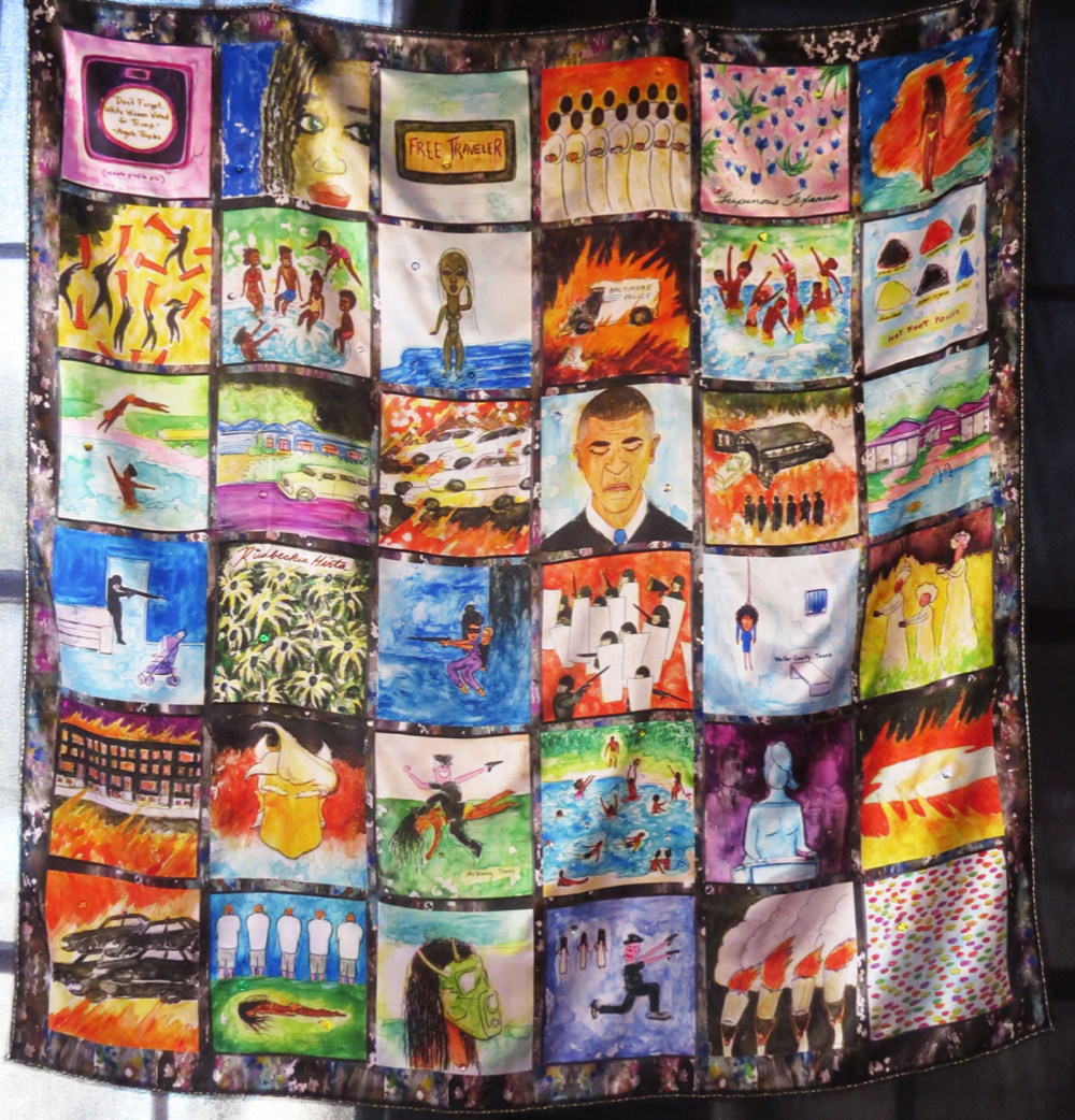 SUR Had made fabric painting