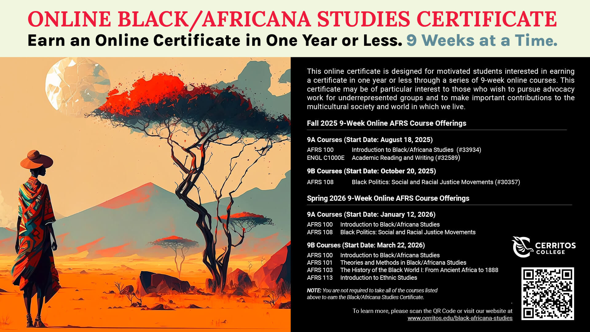 Online Black/Africana Studies Certificate