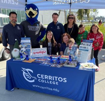 Cerritos College employees with families