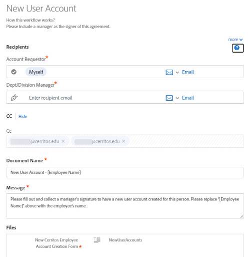 Fill out form