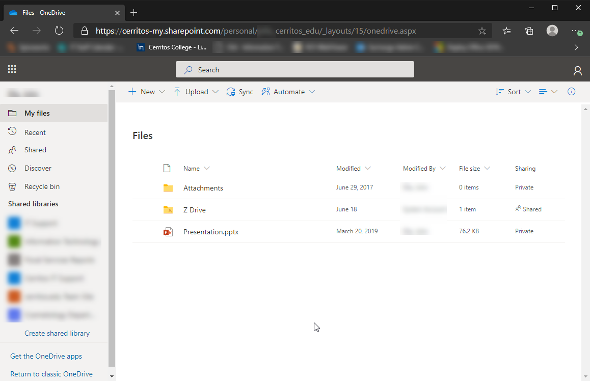 OneDrive cloud storage 