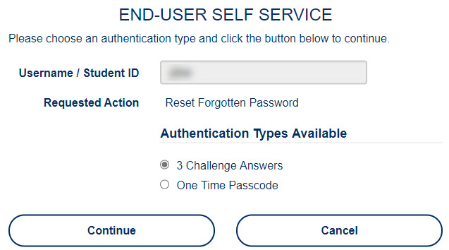 Password Reset Options