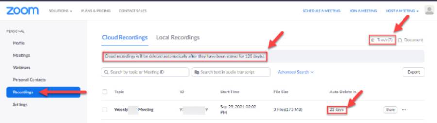 Zoom Recordings