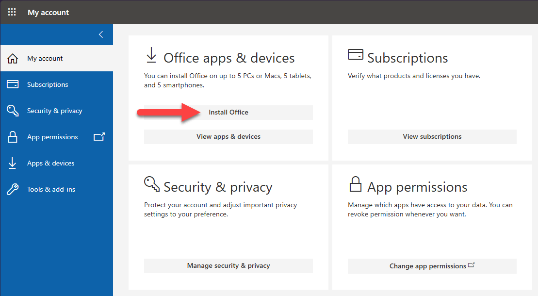 Office Download Page