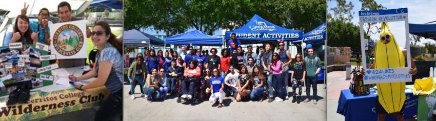 Students at various club events