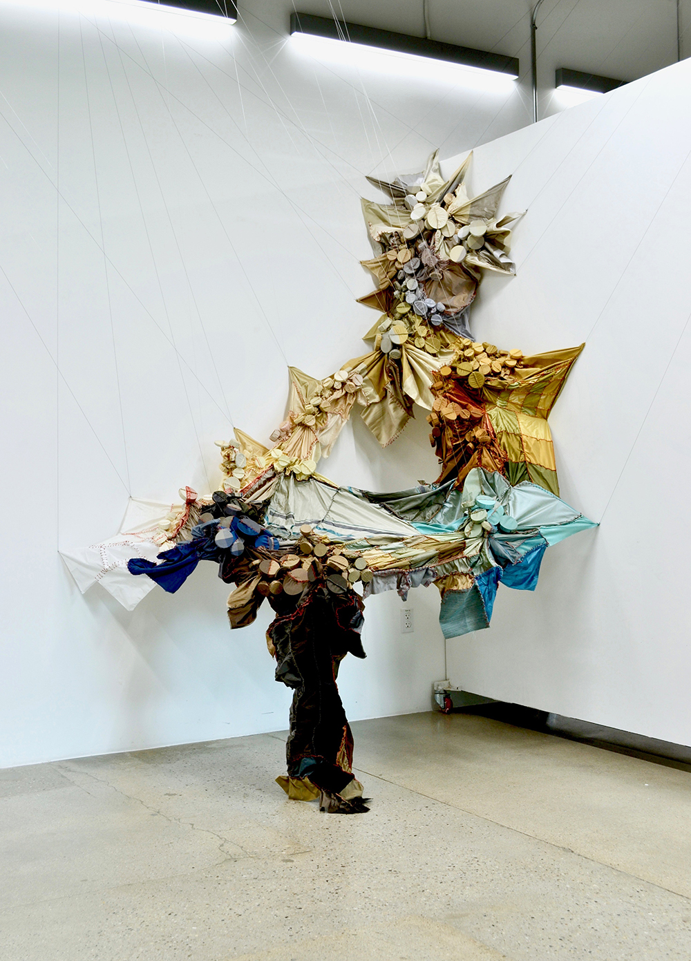 Colorful Mixed Media Textile Installation