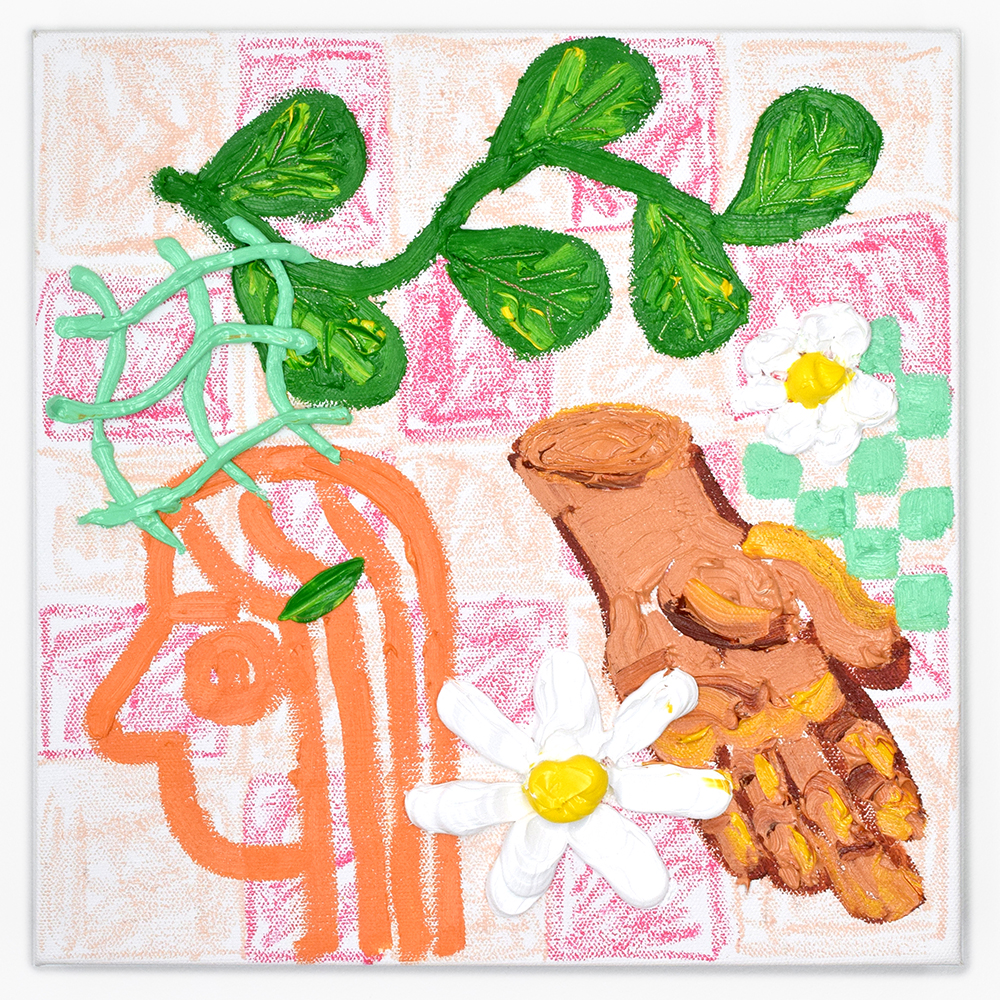 A hand in a garden