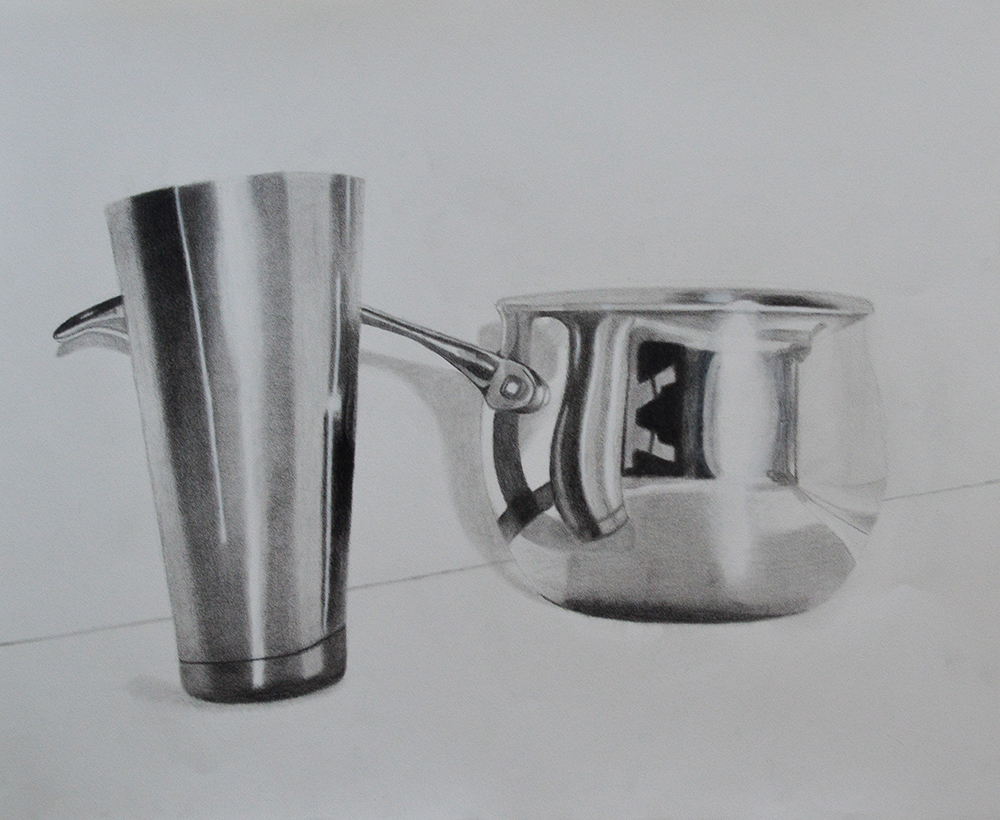 Drawing of a Pot and Cup Drawing of a Pot and Cup